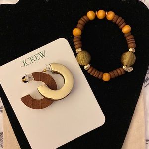 JCrew Gold hoop earrings